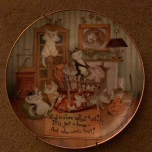 The Comforts Of Home Cat Limited Edition Collectors Plate